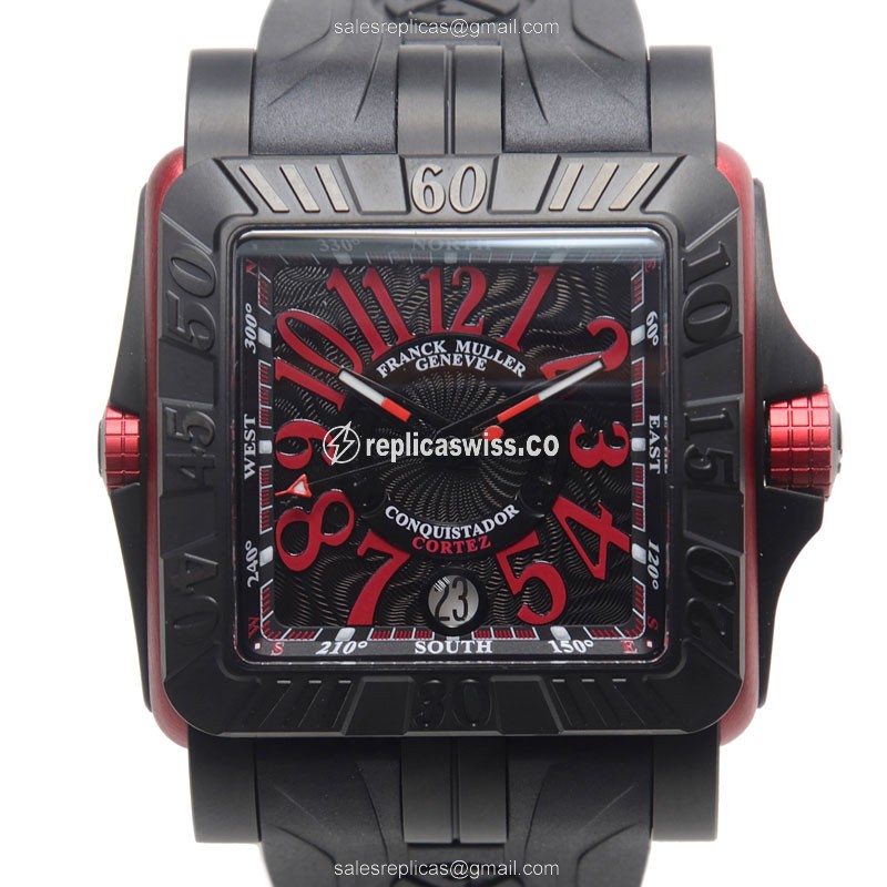 Elegant Franck Muller 10800 SC DT GPG Conquistador Replica, Automatic Movement, Black Dial &