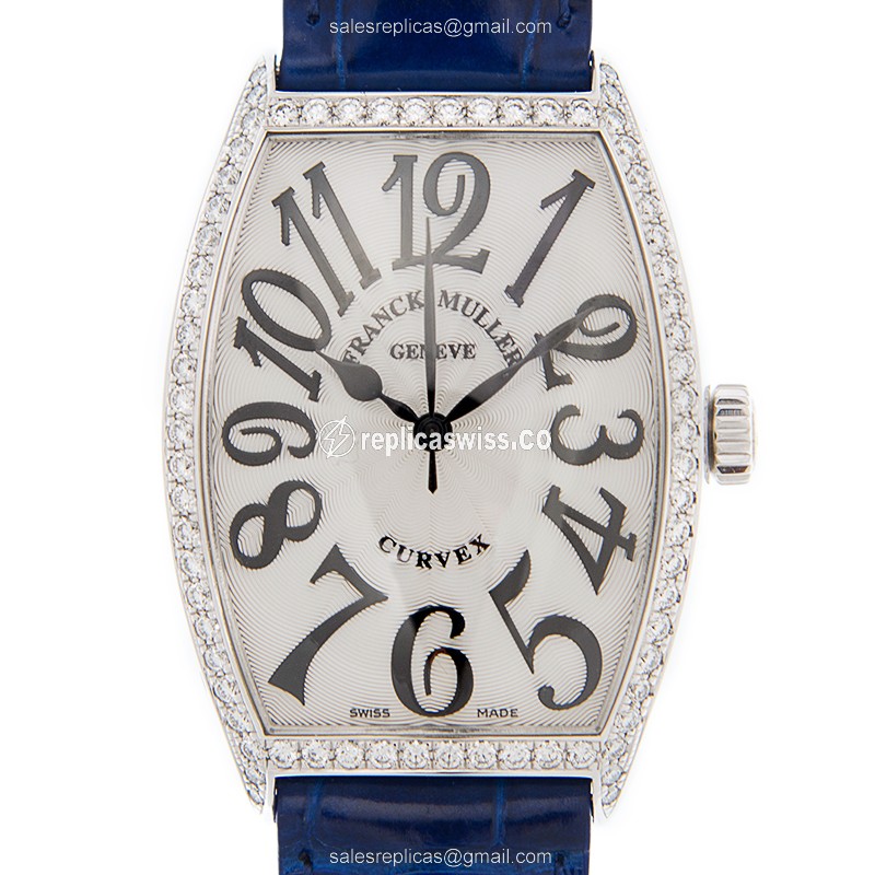 Elegant Franck Muller 5851 M SC D 1R Curvex Replica, Automatic Movement, Stainless Steel Case &