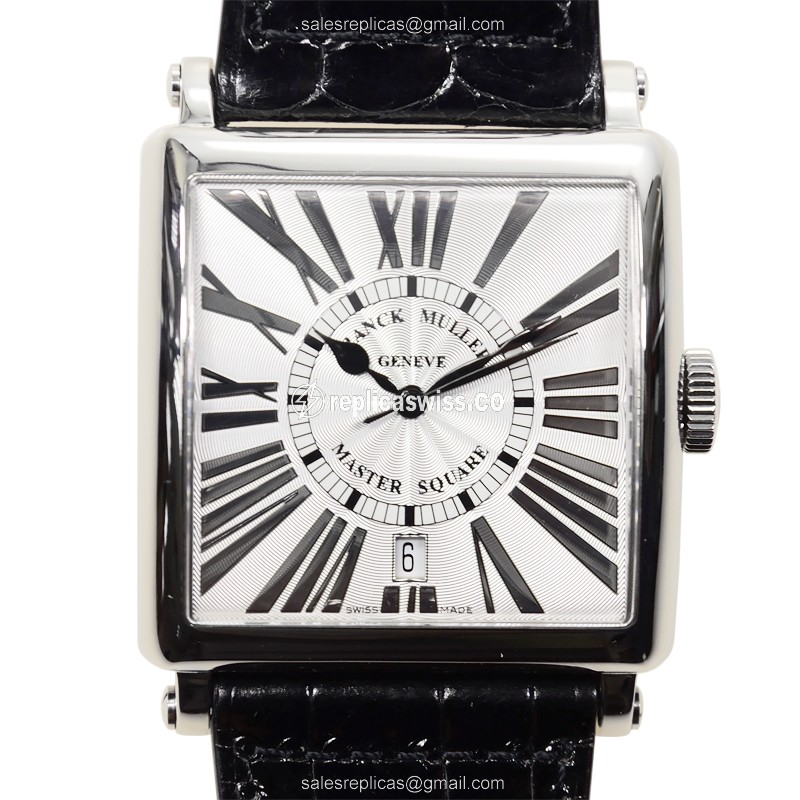 Elegant Franck Muller 6000 H SC DT REL R AC Master Square Replica in Stainless Steel with Silver