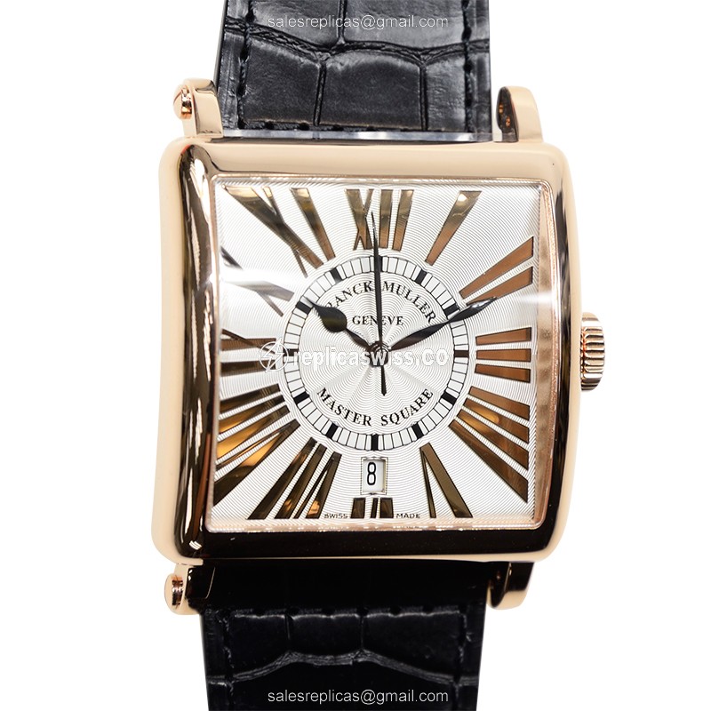 Elegant Franck Muller 6000 H SC DT REL R Replica Watch | Automatic Movement, 18kt Rose Gold Case