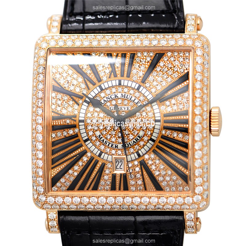 Elegant Franck Muller 6000 K SC DT R D CD Replica Watch | Automatic Movement, 18kt Rose Gold Case