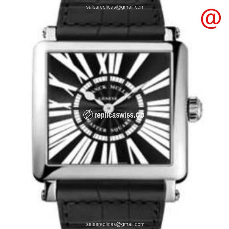 Elegant Franck Muller 6002 M Master Square Replica in White Dial Stainless Steel Case with