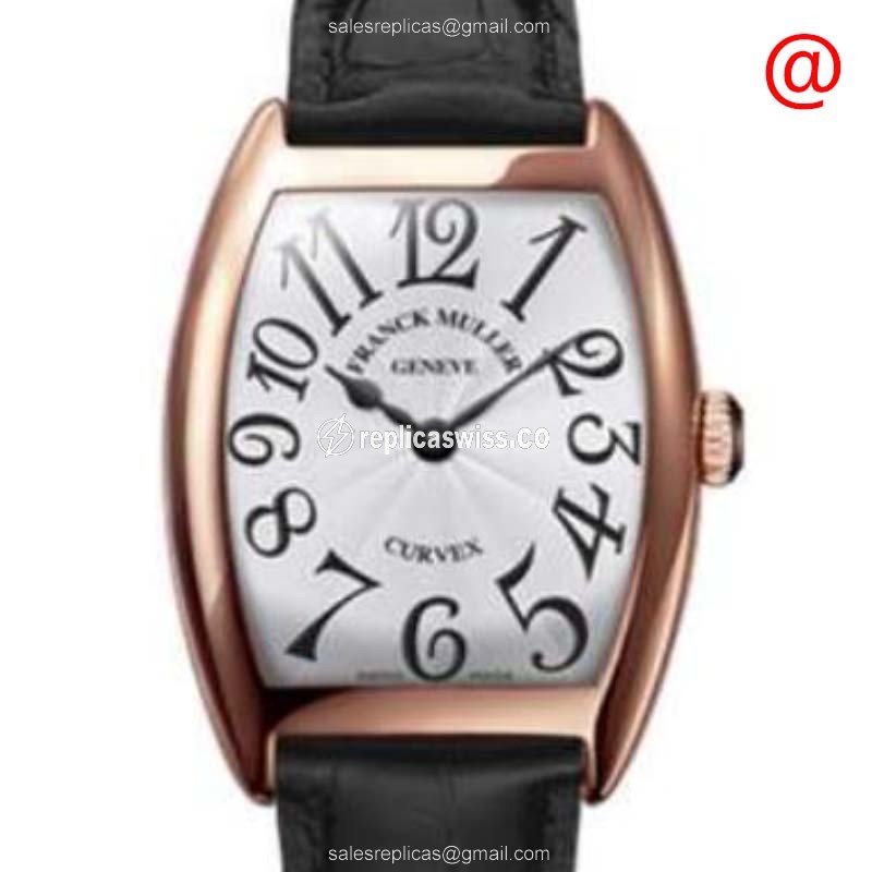Elegant Franck Muller 7500 SC Cintree Curvex Replica, Automatic Movement, 18kt Rose Gold Case &