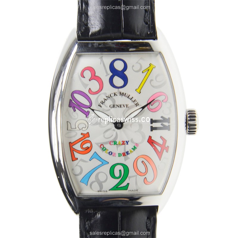 Elegant Franck Muller 7851 CH COL DRM Master Complication Replica with Silver Dial & Stainless