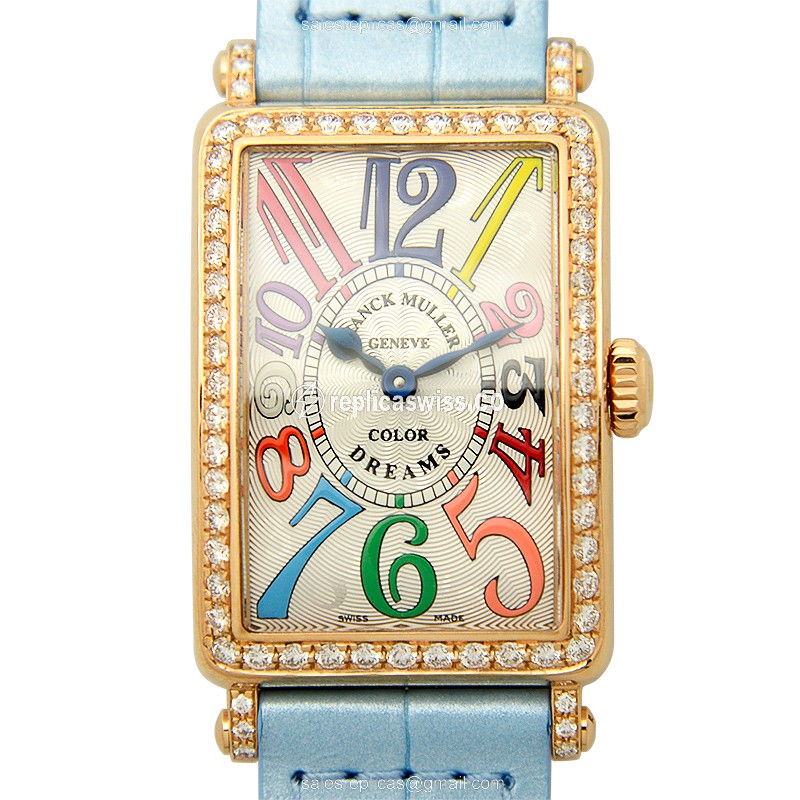 Elegant Franck Muller 902 QZ Replica with Silver Dial & 18kt Rose Gold Case, Automatic Movement