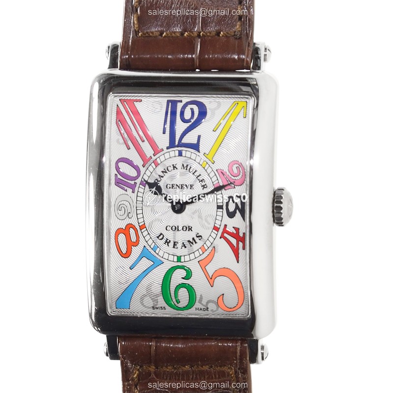 Elegant Franck Muller 952 QZ Replica with White Dial 18kt Gold Case, Automatic Movement Watch