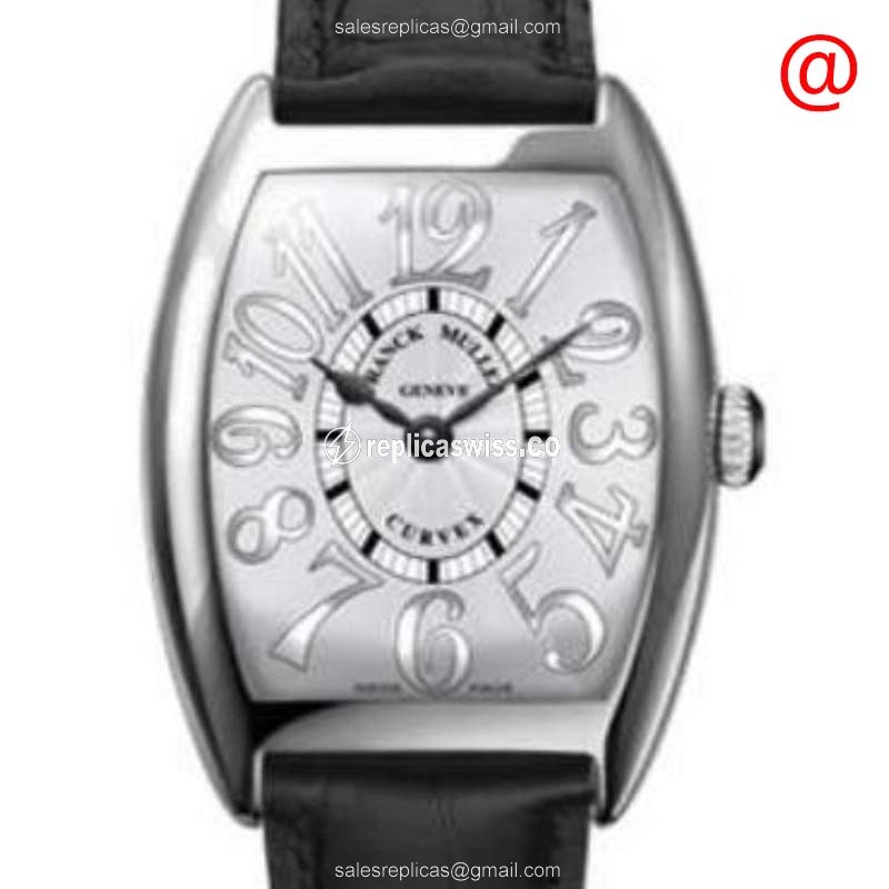 Elegant Franck Muller Cintree Curvex Replica in Silver Dial, Automatic Movement & Stainless Steel