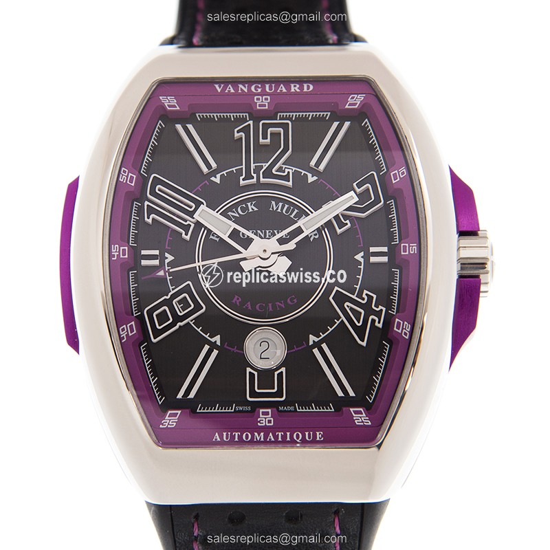 Elegant Franck Muller V45 SC DT RACING Vanguard Replica in Stainless Steel with Automatic Movement