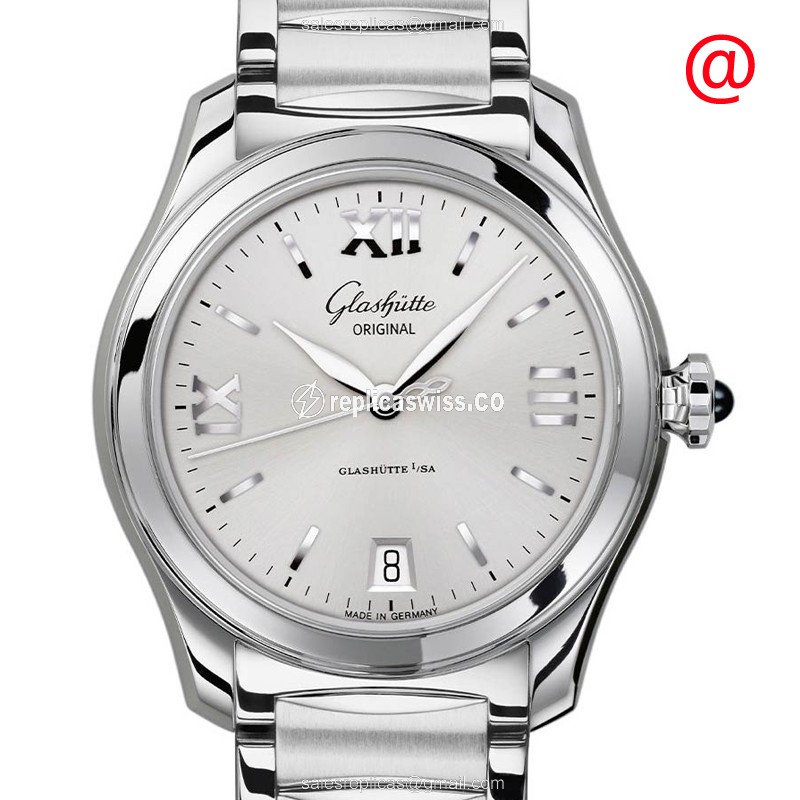 Elegant Glashutte 1-39-22-02-02-34 Ladies Watch | Automatic Mechanism, Silver Dial & Band