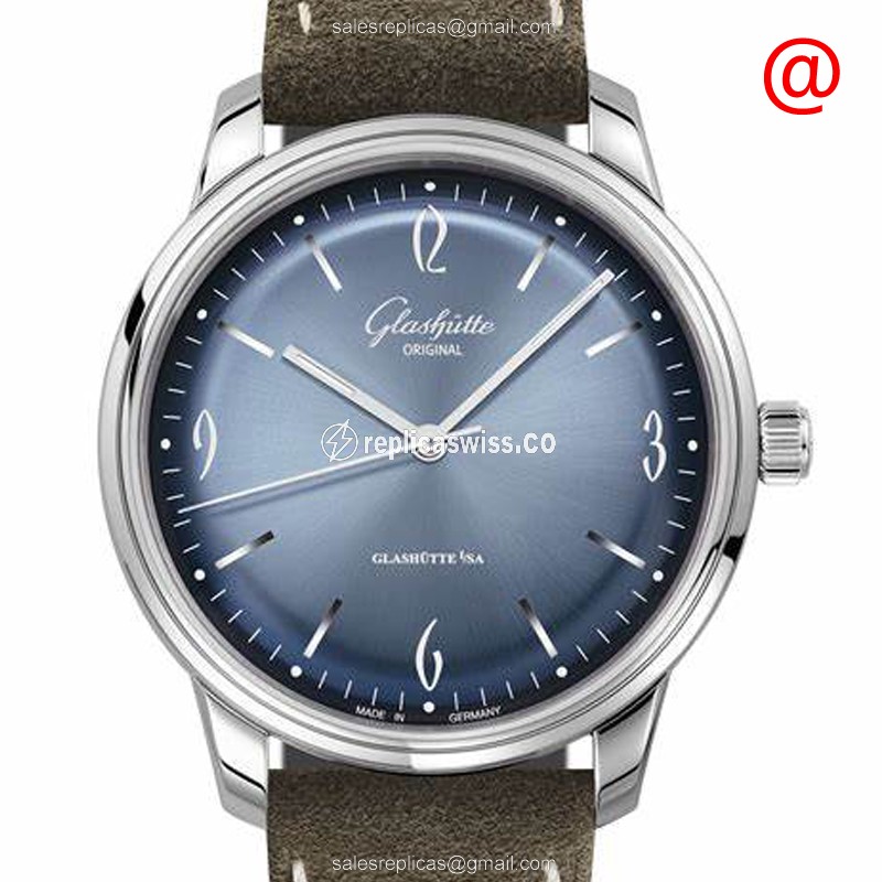Elegant Glashutte Retro Collection 1-39-52-14-02-04 Replica Watch, Automatic Movement, Blue Dial