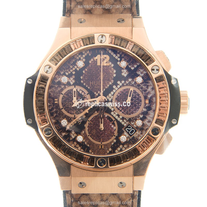 Elegant Hublot 341.PX.7918.PR.1979 Big Bang Replica, Automatic Movement, 18kt Rose Gold Case &
