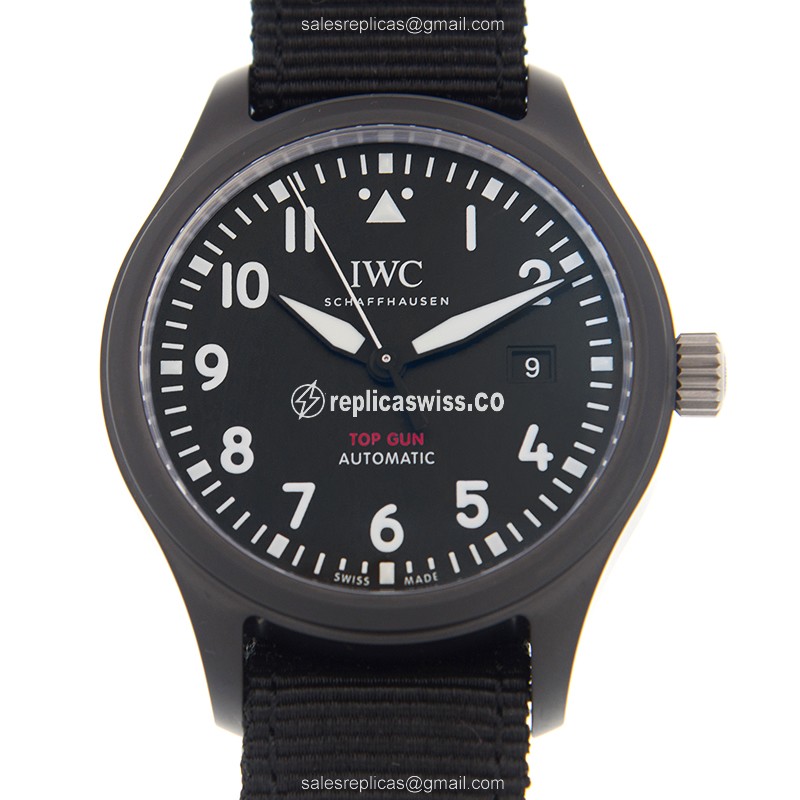 Elegant IWC IW326901 PILOTS Replica with Automatic Movement Polished Ceramic Case Watch