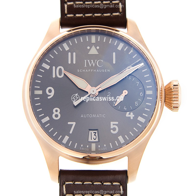 Elegant IWC IW500917 Pilots Replica with Automatic Movement Dark Grey Dial Watch