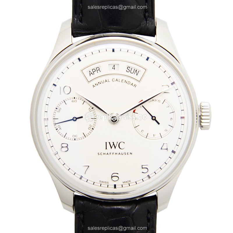 Elegant IWC IW503501 Portuguese Replica with White Dial & Automatic Movement, Premium Stainless
