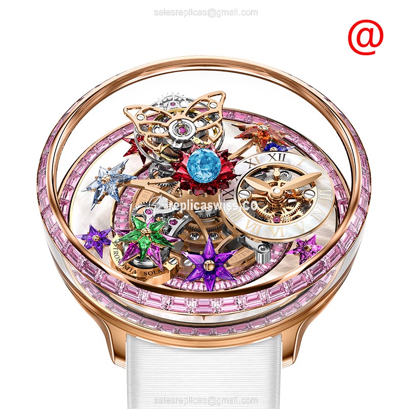 Elegant Jacob & Co. AF321.40.BA.AB.ASB4A Replica Watch | Manual Wind | 18kt Rose Gold Case, Ruby