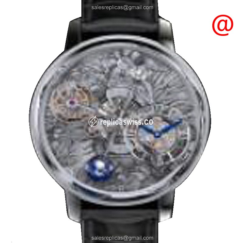 Elegant Jacob & Co. AT100.30.AA.UA.BBALA Replica Watch | Manual Wind | 18kt Gold Case | Skull Dial