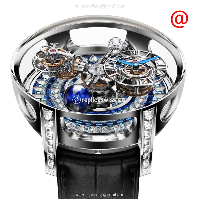 Elegant Jacob & Co. AT800.30.BD.UI.B Astronomia Replica with Manual Wind 18kt Gold Case, Skull