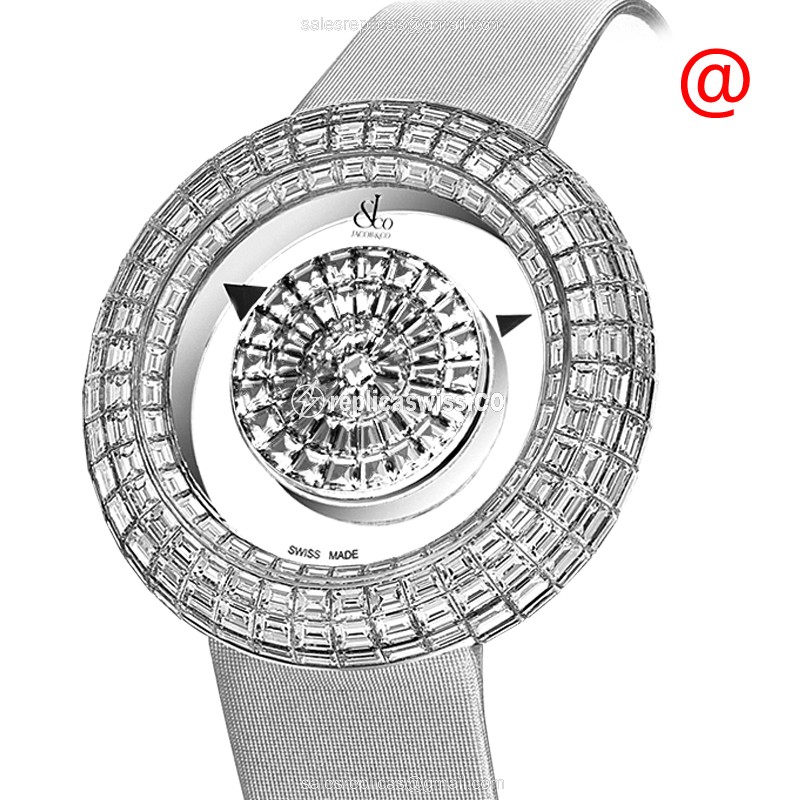 Elegant Jacob & Co BM526.30 Replica Watch | Manual Wind | 18kt Gold Case & Silver Dial