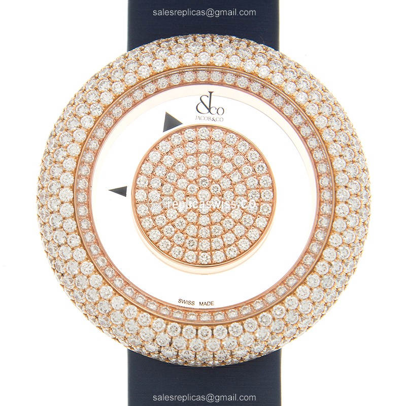 Elegant Jacob & Co. BM556.40.RD.RD.ABSAA Replica Watch | Quartz Movement, 18kt Rose Gold Case &