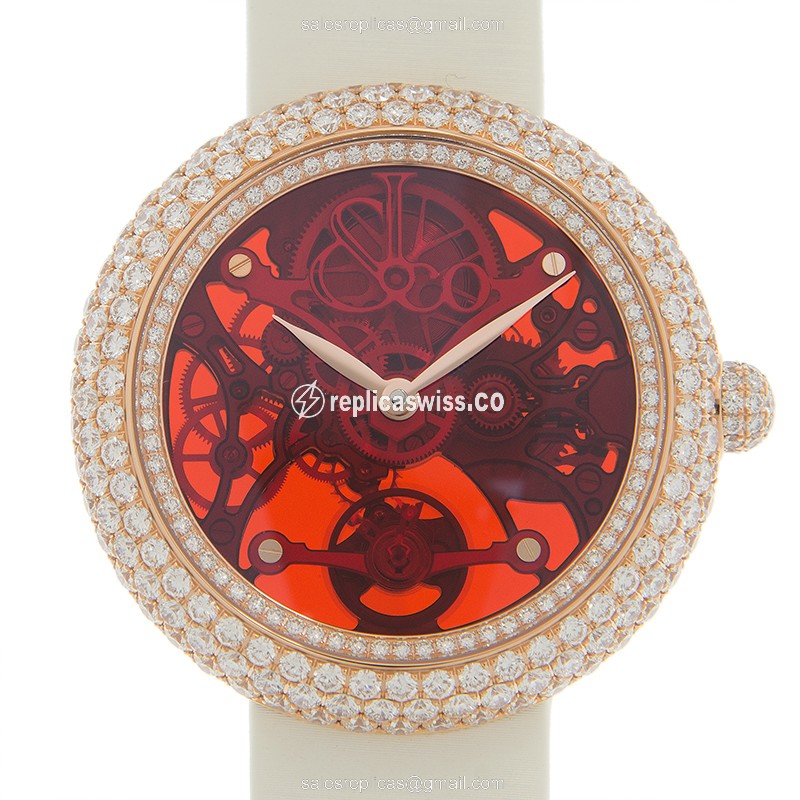 Elegant Jacob & Co. BS431.40.RD.QR.ASB4A Replica Watch | Automatic Movement | Red Silk Dial &