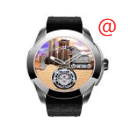 Elegant Jacob & Co PI422.20.AB.AB.ABVEA Palatial Titanium Watch with Manual Wind Brown Dial