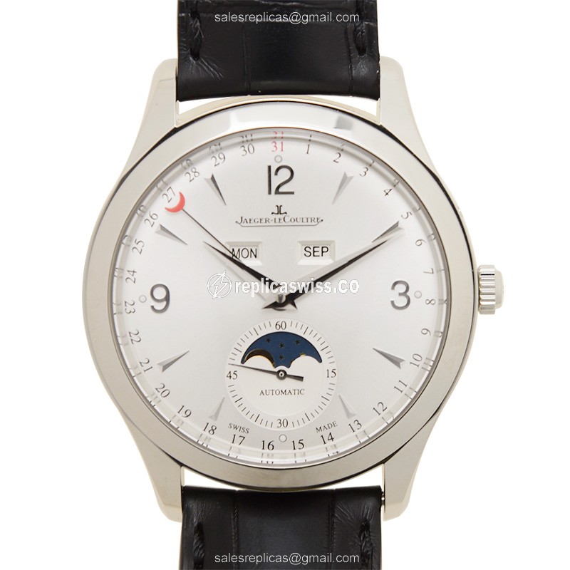 Elegant Jaeger-Lecoultre Master Ultra Thin Replica with Silver Dial & Automatic Movement Watch