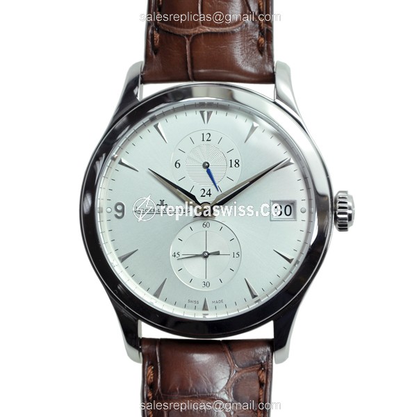 Elegant Jaeger-Lecoultre Q1628430 Replica Master Ultra Thin Automatic Steel Watch | Silver Dial
