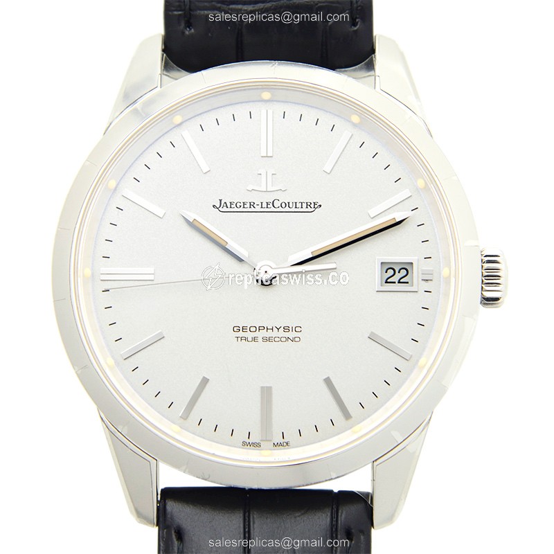 Elegant Jaeger-Lecoultre Q8018420 GEOPHYSIC Replica, Automatic Movement, White Dial & Stainless