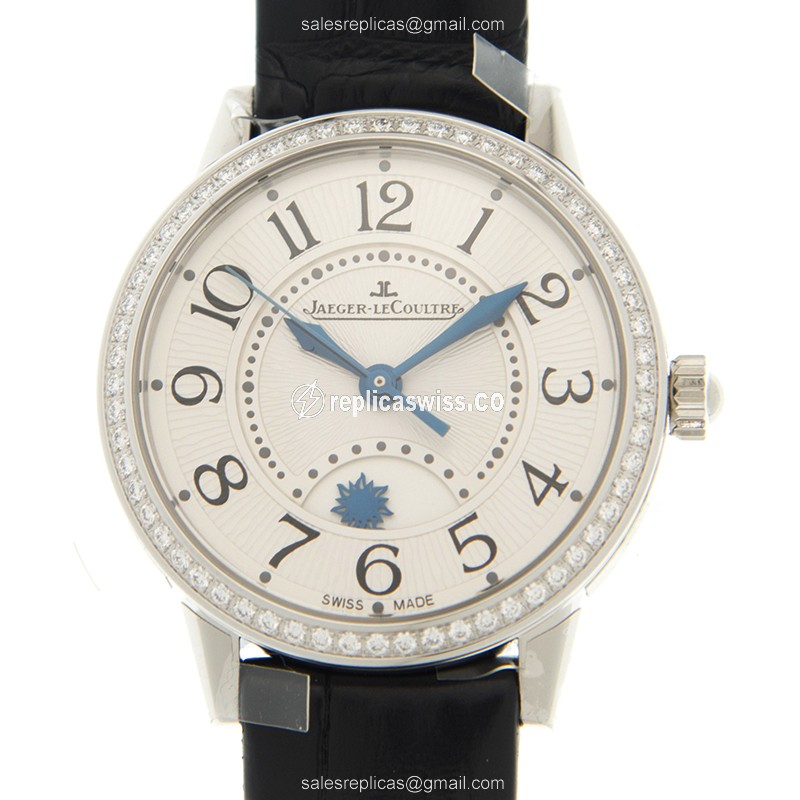 Elegant Jaeger-Lecoultre RENDEZ VOUS Replica in 18kt White Gold, Automatic Movement, Polished