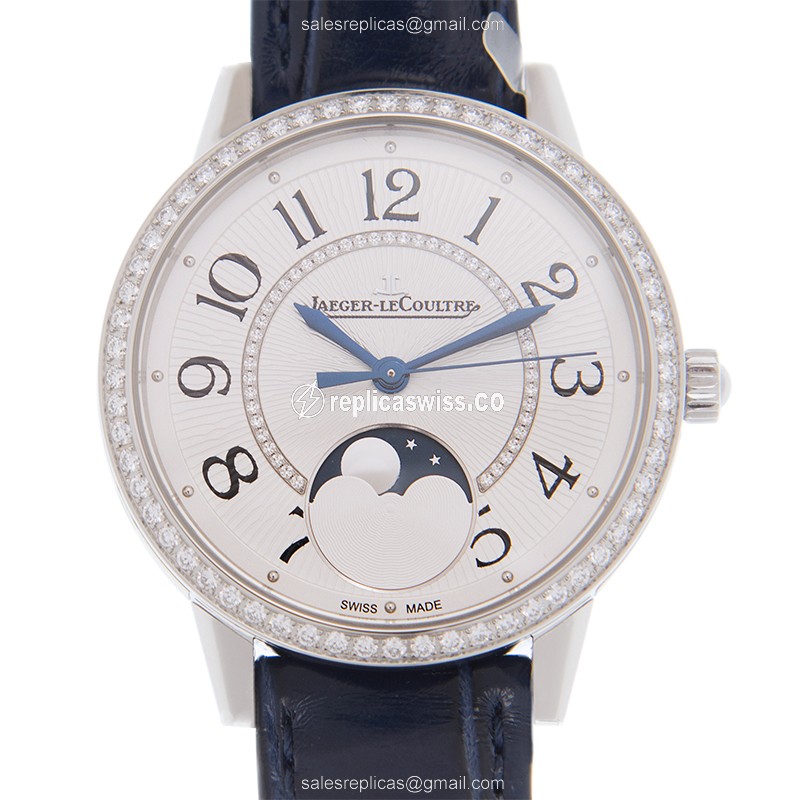 Elegant Jaeger-Lecoultre RENDEZ VOUS Replica in Stainless Steel & White Dial, Automatic Movement