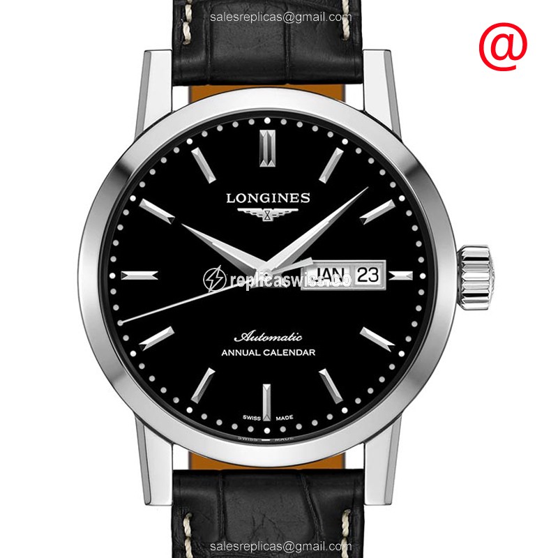 Elegant Longines 1832 Replica Watch | Automatic Movement, Black Dial, Stainless Steel Case