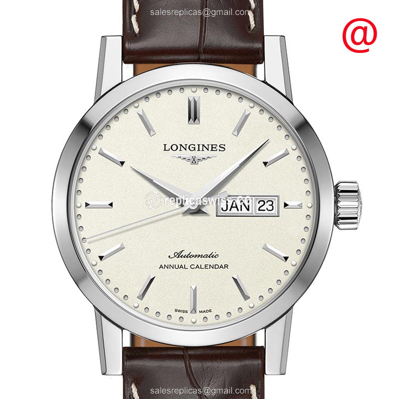 Elegant Longines 1832 Replica Watch in Stainless Steel | Automatic Movement & Beige Dial