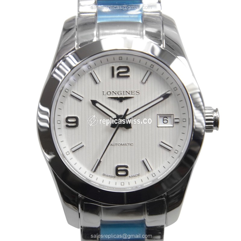 Elegant Longines Conquest Classic Replica | Automatic Movement | Silver Dial, Steel Case Watch