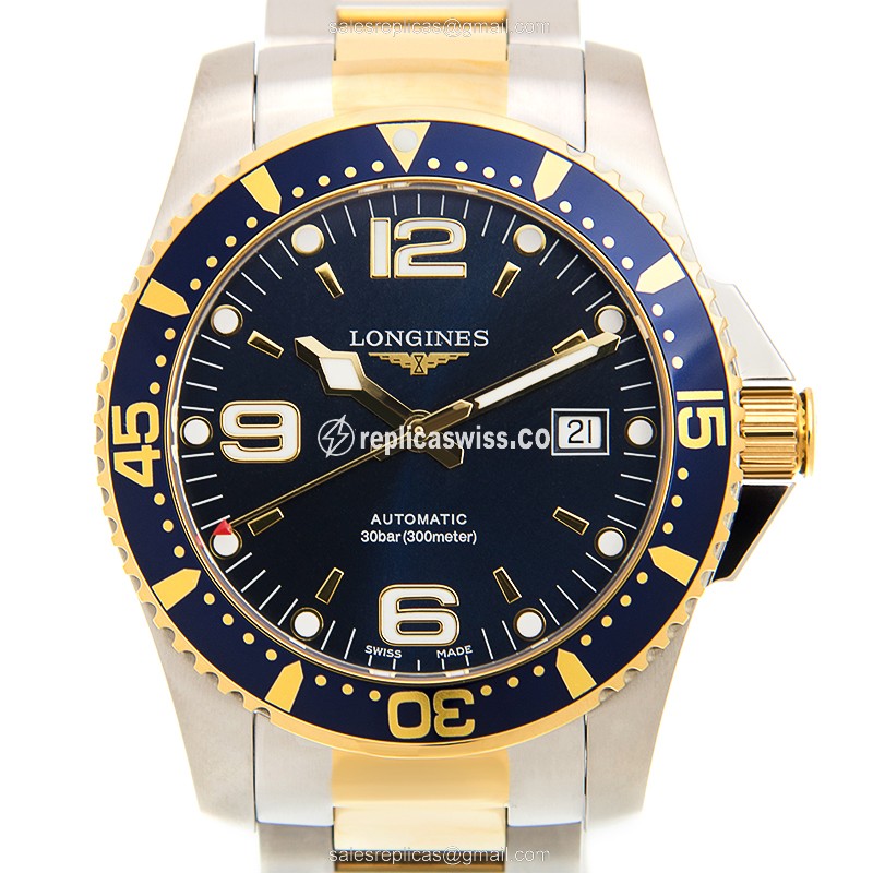 Elegant Longines Conquest Replica in Stainless Steel Blue Dial, Automatic Movement Watch