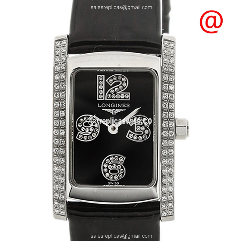 Elegant Longines Dolce Vita Replica | Automatic Movement, Diamond Case | Leather Strap Watch
