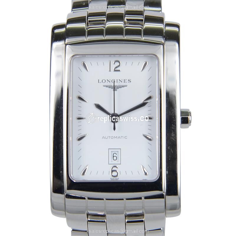 Elegant Longines Dolce Vita Replica in Stainless Steel & White Dial, Automatic Movement Watch