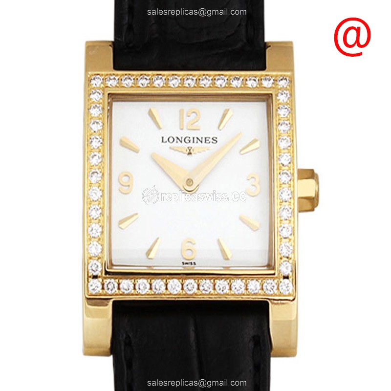 Elegant Longines Dolce Vita Replica Watch | White Dial, Gold PVD Case