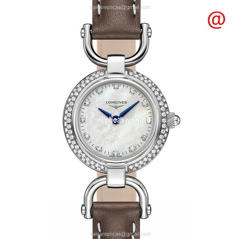 Elegant Longines Equestrian Replica in White Dial & Stainless Steel Case, Quartz Movement Watch