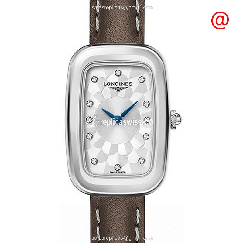 Elegant Longines Equestrian Replica Watch | Silver Dial, Leather Strap