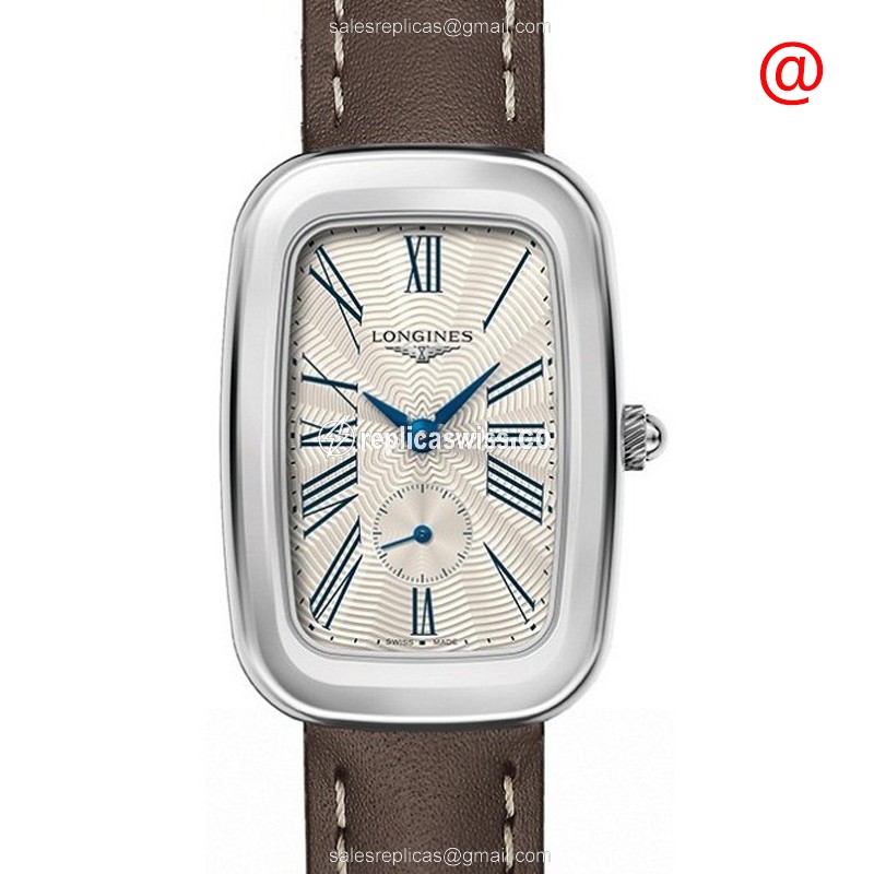 Elegant Longines Equestrian Replica Watch | Silver Dial, Leather Strap
