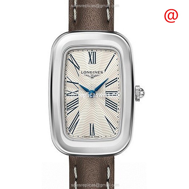Elegant Longines Equestrian Replica Watch | Silver Dial, Leather Strap, Quartz Movement