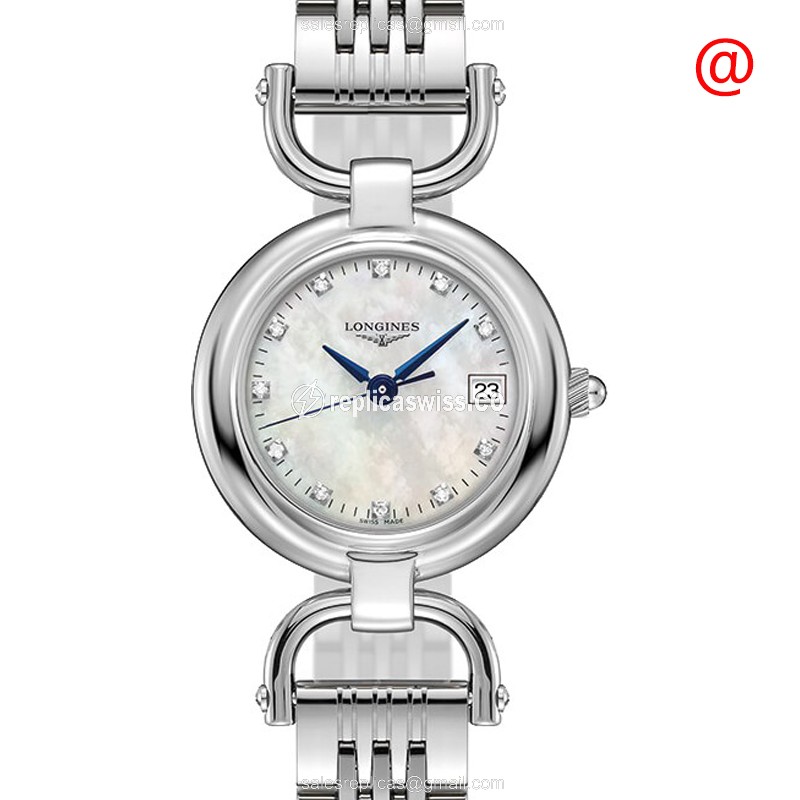 Elegant Longines Equestrian Replica Watch | White Dial, Stainless Steel Case