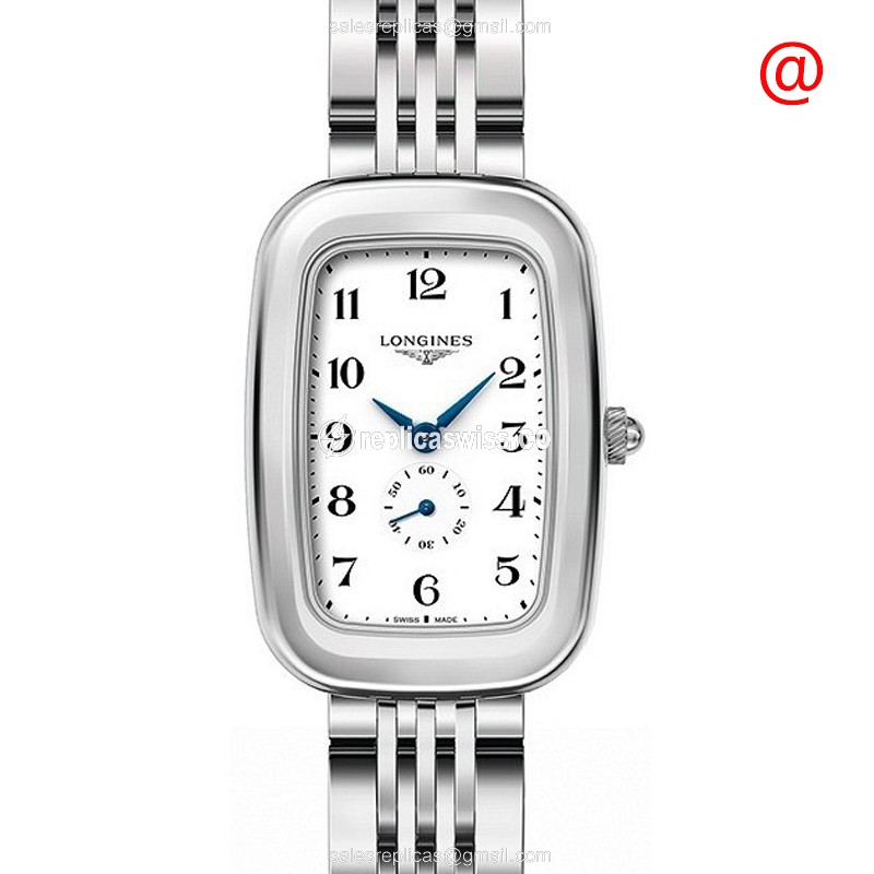 Elegant Longines Equestrian Replica Watch with White Dial & Steel Case