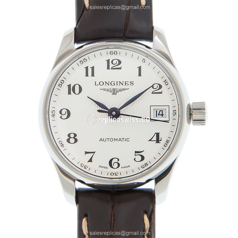 Elegant Longines L2.128.4.78.3 Replica Watch in Stainless Steel, Automatic Movement & Silver Dial
