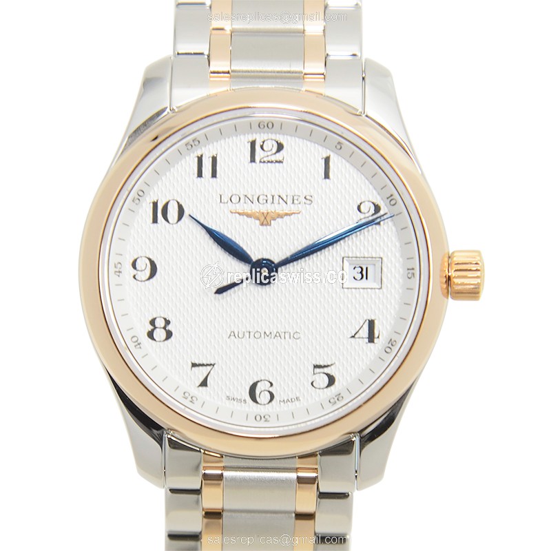 Elegant Longines L2.257.5.79.7 Replica Watch | Automatic Movement, 18kt Steel Case & Silver Dial