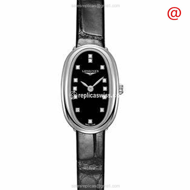 Elegant Longines L2.304.4.57.0 SYMPHONETTE Replica Watch | Automatic Movement | Black Dial &