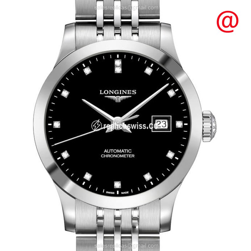 Elegant Longines L2.321.4.57.6 Replica Watch | Black Dial, Automatic Movement