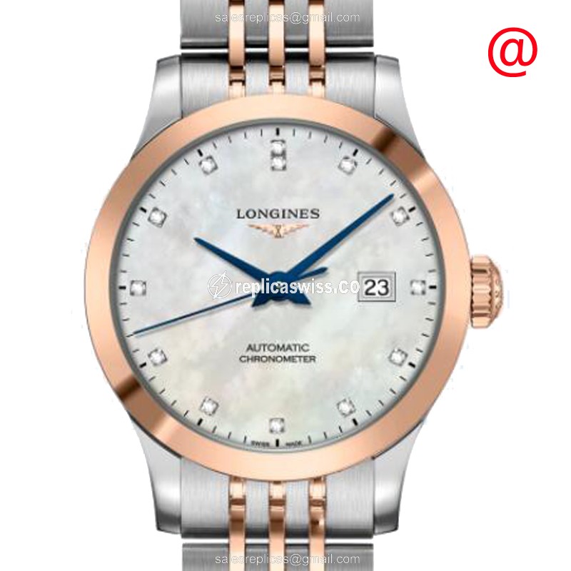 Elegant Longines L2.321.5.87.7 Replica Watch | Automatic Movement, 18kt Steel Case & White Dial