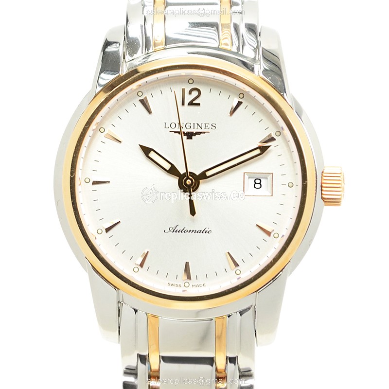 Elegant Longines L2.563.5.72.7 Saint Imier Replica in 18kt Rose Gold with Silver Dial Automatic