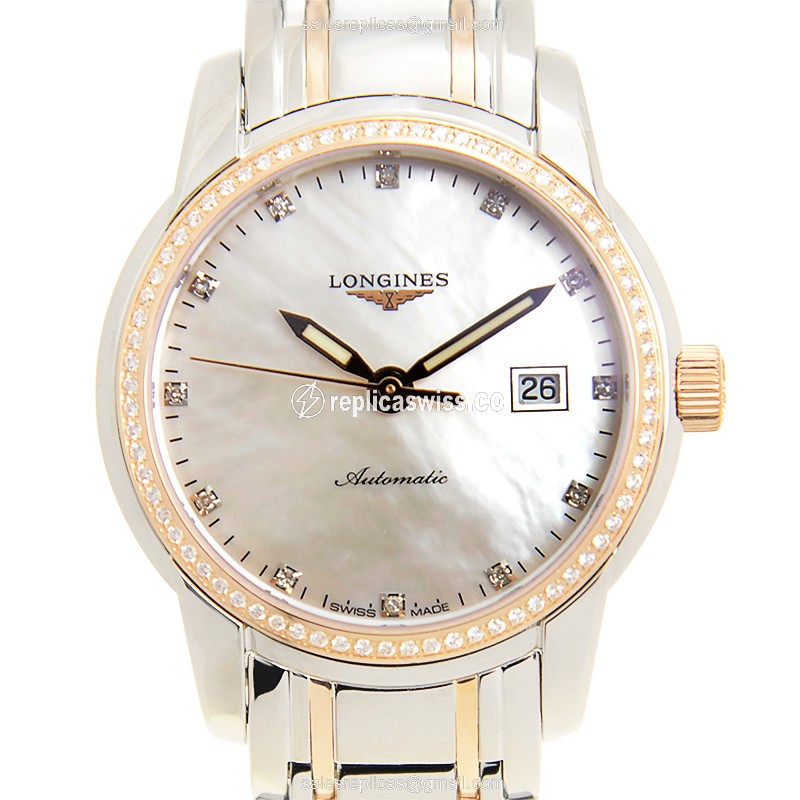 Elegant Longines L2.563.5.87.7 Saint Imier Replica in 18kt Rose Gold, Automatic Movement, Silver